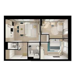 2-к квартира, вторичка, 56м2, 14/24 этаж