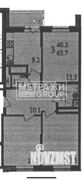 3-к квартира, вторичка, 65м2, 7/17 этаж