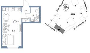 Студия квартира, вторичка, 28м2, 11/6 этаж
