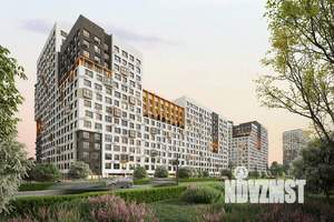 2-к квартира, строящийся дом, 57м2, 17/25 этаж