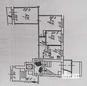 3-к квартира, вторичка, 63м2, 1/9 этаж