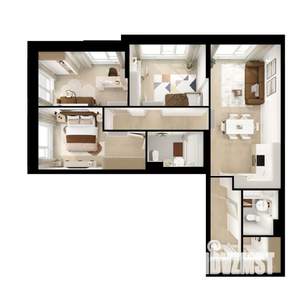 3-к квартира, вторичка, 84м2, 7/25 этаж