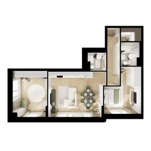 2-к квартира, вторичка, 63м2, 24/25 этаж