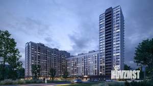 2-к квартира, строящийся дом, 58м2, 9/24 этаж