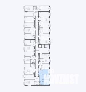 2-к квартира, сданный дом, 48м2, 16/17 этаж