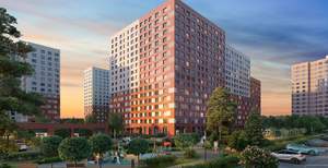 2-к квартира, строящийся дом, 44м2, 12/17 этаж