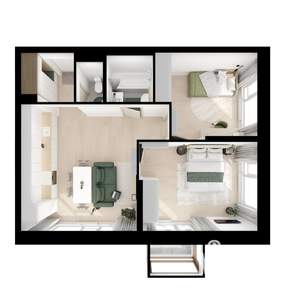 2-к квартира, вторичка, 58м2, 13/25 этаж