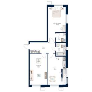 2-к квартира, строящийся дом, 73м2, 14/21 этаж