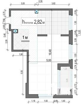 2-к квартира, строящийся дом, 55м2, 11/18 этаж