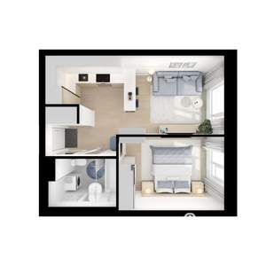 1-к квартира, вторичка, 34м2, 3/25 этаж