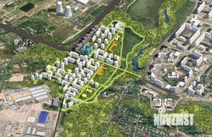 2-к квартира, строящийся дом, 54м2, 16/23 этаж