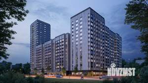 2-к квартира, строящийся дом, 66м2, 9/17 этаж