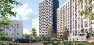 1-к квартира, строящийся дом, 39м2, 6/23 этаж
