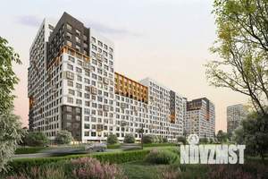 2-к квартира, строящийся дом, 38м2, 15/25 этаж