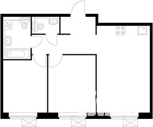 2-к квартира, вторичка, 58м2, 10/24 этаж