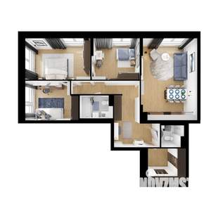 3-к квартира, вторичка, 92м2, 10/25 этаж