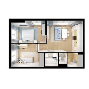 2-к квартира, вторичка, 52м2, 7/24 этаж