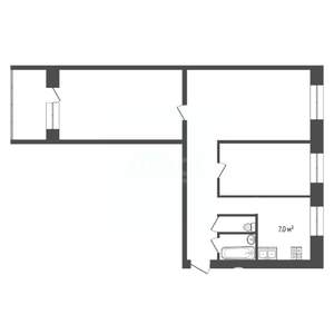 3-к квартира, вторичка, 61м2, 1/9 этаж