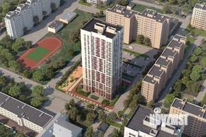1-к квартира, строящийся дом, 35м2, 20/22 этаж