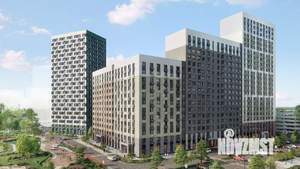 2-к квартира, строящийся дом, 65м2, 17/23 этаж