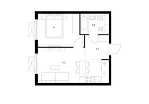 1-к квартира, вторичка, 36м2, 18/24 этаж