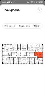 1-к квартира, вторичка, 44м2, 8/25 этаж