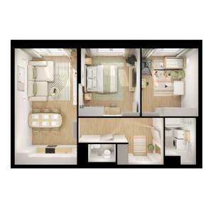 2-к квартира, вторичка, 61м2, 12/24 этаж