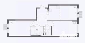 2-к квартира, вторичка, 60м2, 9/17 этаж