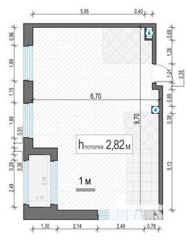 2-к квартира, строящийся дом, 59м2, 2/20 этаж