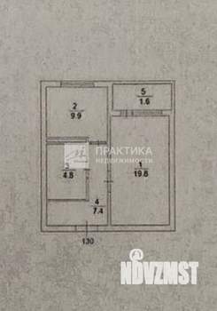 1-к квартира, сданный дом, 47м2, 5/19 этаж
