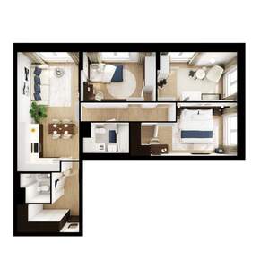 3-к квартира, вторичка, 82м2, 24/24 этаж