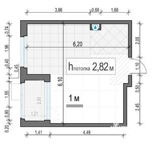 1-к квартира, строящийся дом, 33м2, 11/17 этаж