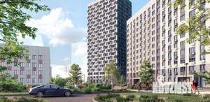1-к квартира, строящийся дом, 37м2, 3/17 этаж