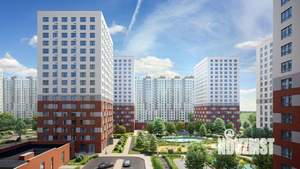 1-к квартира, строящийся дом, 45м2, 16/17 этаж