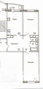 2-к квартира, вторичка, 80м2, 6/17 этаж