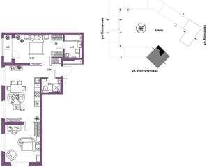 3-к квартира, вторичка, 66м2, 4/25 этаж