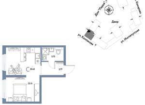 Студия квартира, вторичка, 31м2, 8/6 этаж