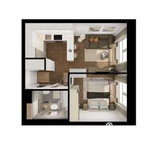 1-к квартира, вторичка, 34м2, 20/24 этаж