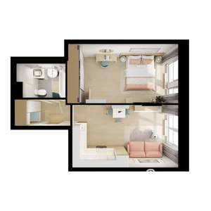 1-к квартира, вторичка, 41м2, 21/25 этаж