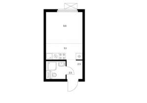 Студия квартира, вторичка, 20м2, 14/25 этаж