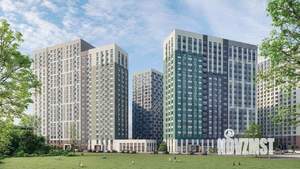 1-к квартира, строящийся дом, 43м2, 18/23 этаж