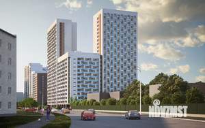 1-к квартира, строящийся дом, 30м2, 13/22 этаж