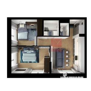 2-к квартира, вторичка, 46м2, 5/25 этаж