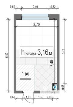 Студия квартира, строящийся дом, 23м2, 20/20 этаж