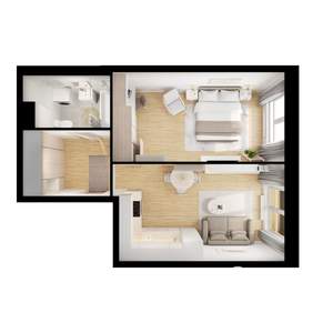 1-к квартира, вторичка, 44м2, 14/24 этаж