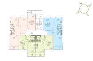 1-к квартира, строящийся дом, 41м2, 4/4 этаж