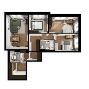 3-к квартира, вторичка, 85м2, 12/24 этаж