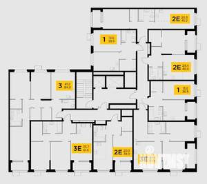 1-к квартира, вторичка, 46м2, 16/17 этаж