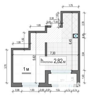 1-к квартира, строящийся дом, 36м2, 6/18 этаж