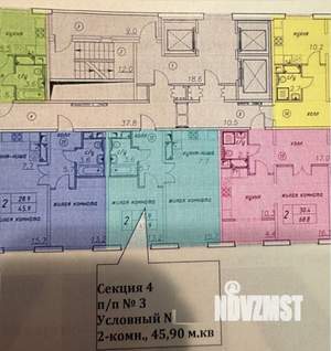 2-к квартира, вторичка, 46м2, 7/24 этаж